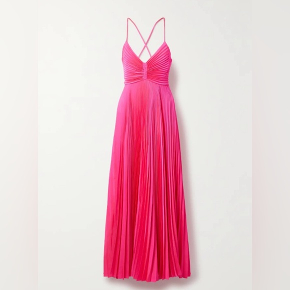 ALC Pleated Aeries Full Length Dress - Picture 1 of 6